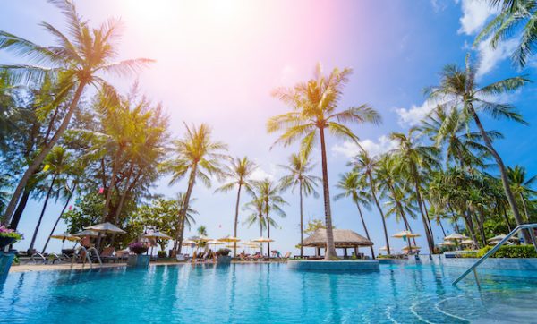 pool and spa group - beach pool